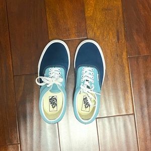 Dark Blue/Light Blue low top vans
